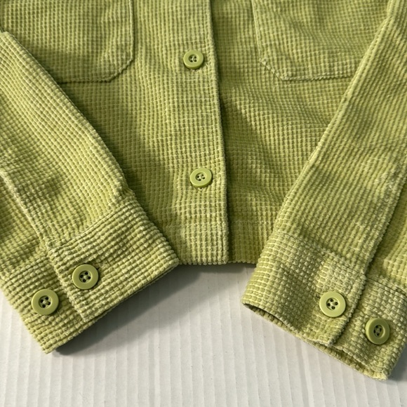 Vans Women's Fashion Cropped Shacket Button Down Corduroy Size S - Picture 4 of 9